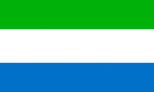 The flag of Sierra Leone