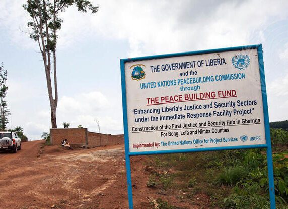 Justice and Peace Hub under Construction in Gbarnga, Liberia