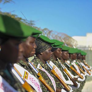 Line of female African Peace Ops officers