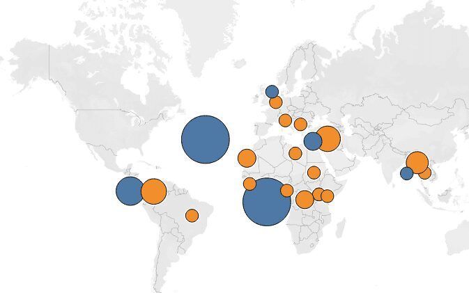 Data for Peace Ecosystem Map Screenshot