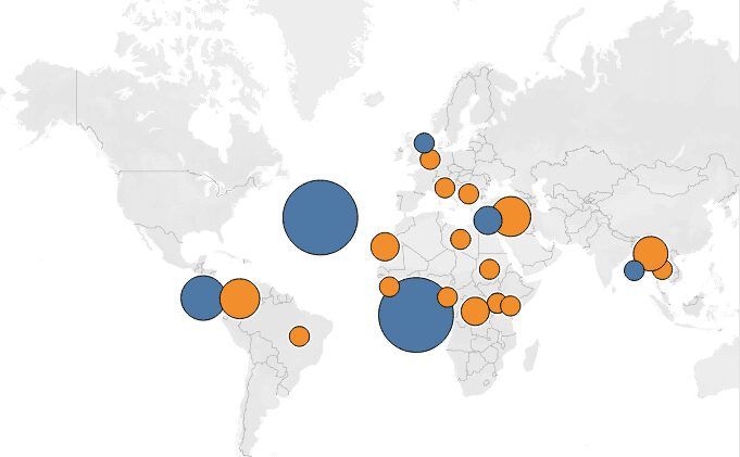 Data for Peace Ecosystem Map Screenshot