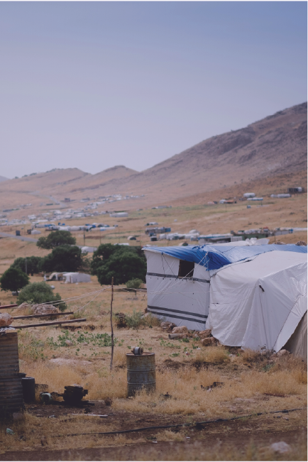 An IDP camp for Ezidis from the Sinjar (Shingal) region, after being displaced by the Islamic State.