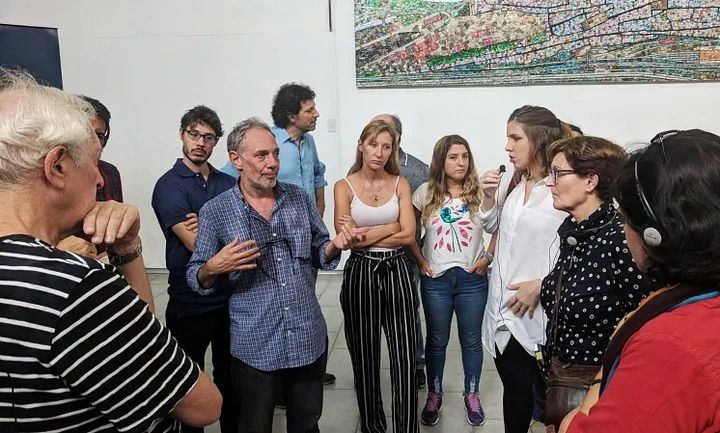 Task Force on Justice members meeting with social workers at Argentina’s first Access to Justice Center in February 2017.