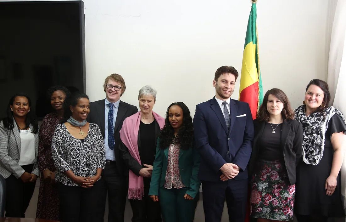 The CIC-Pathfinders team with members of Ethiopia’s Planning and Development Commission.