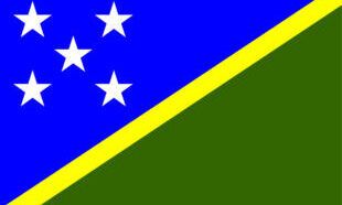 The flag of Solomon Islands