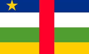 The flag of Central African Republic