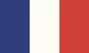 The flag of France