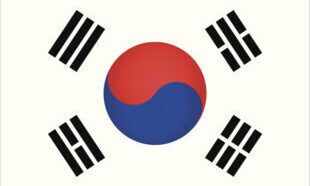 The flag of Republic of Korea