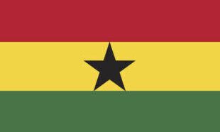 The flag of Ghana