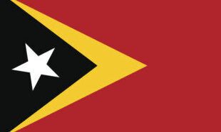 The flag of Timor-Leste