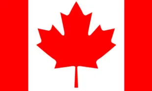 The flag of Canada