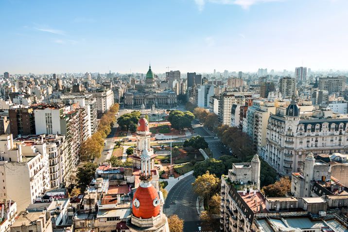 aerial view of buenos aires