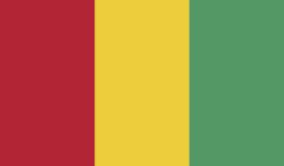 The flag of Guinea