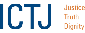 ICTJ logo next to Justice Truth and Dignity