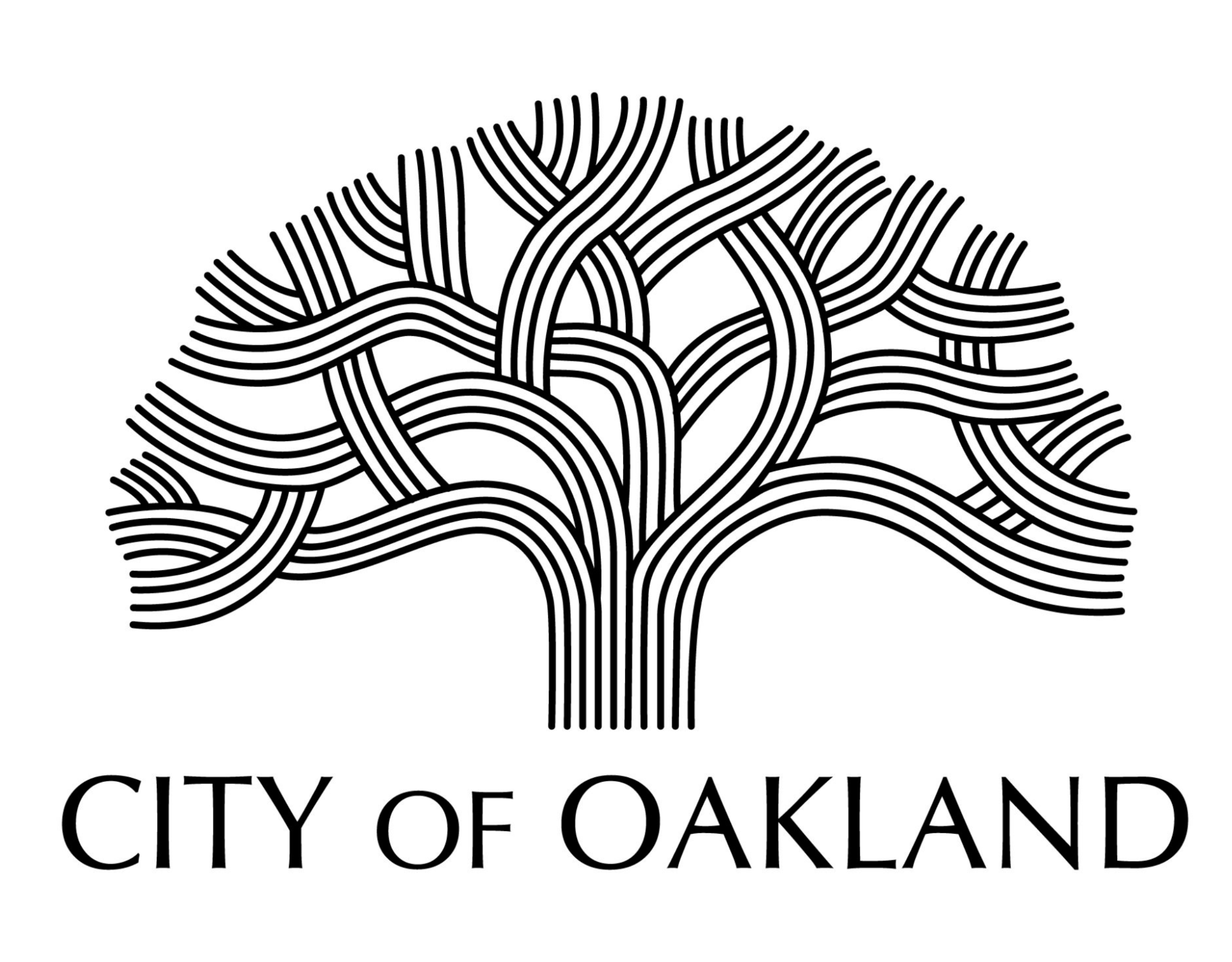 The flag of Oakland, California, USA
