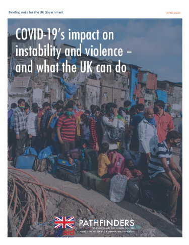 Front page of COVID-19's impact on instability and violence – and what the UK can do