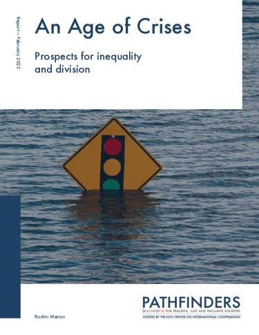 Front page of An Age of Crises: Prospects for inequality and division