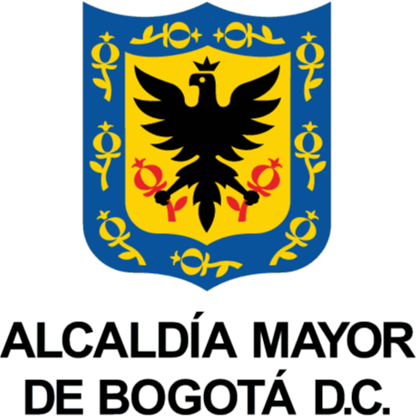 The flag of Bogotá, Colombia