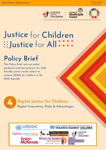 Front page of Digital Justice for Children: Digital Innovation, Risks & Advantages