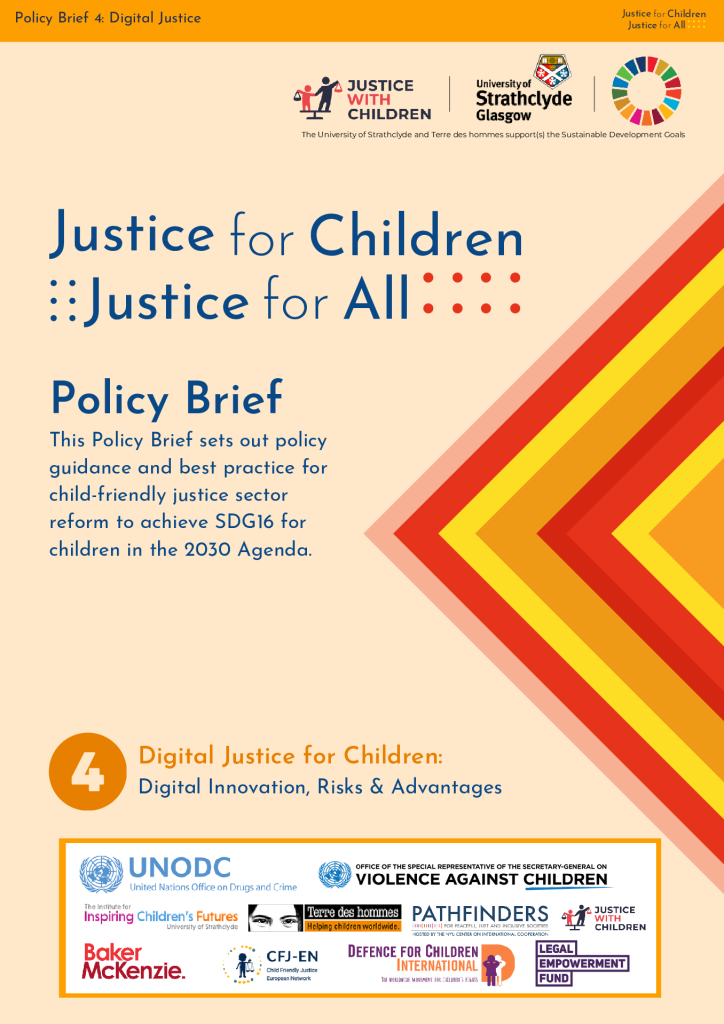 Front page of Digital Justice for Children: Digital Innovation, Risks & Advantages