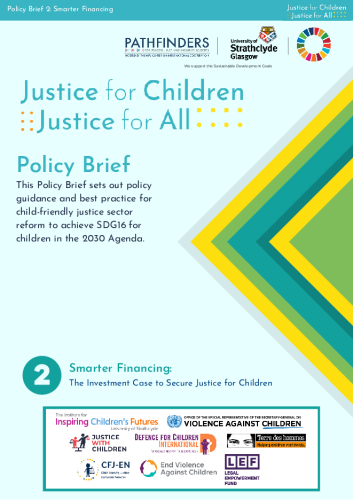 Front page of Smarter Financing: The Investment Case to Secure Justice for Children