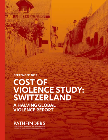 Front page of Cost of Violence Study: Switzerland