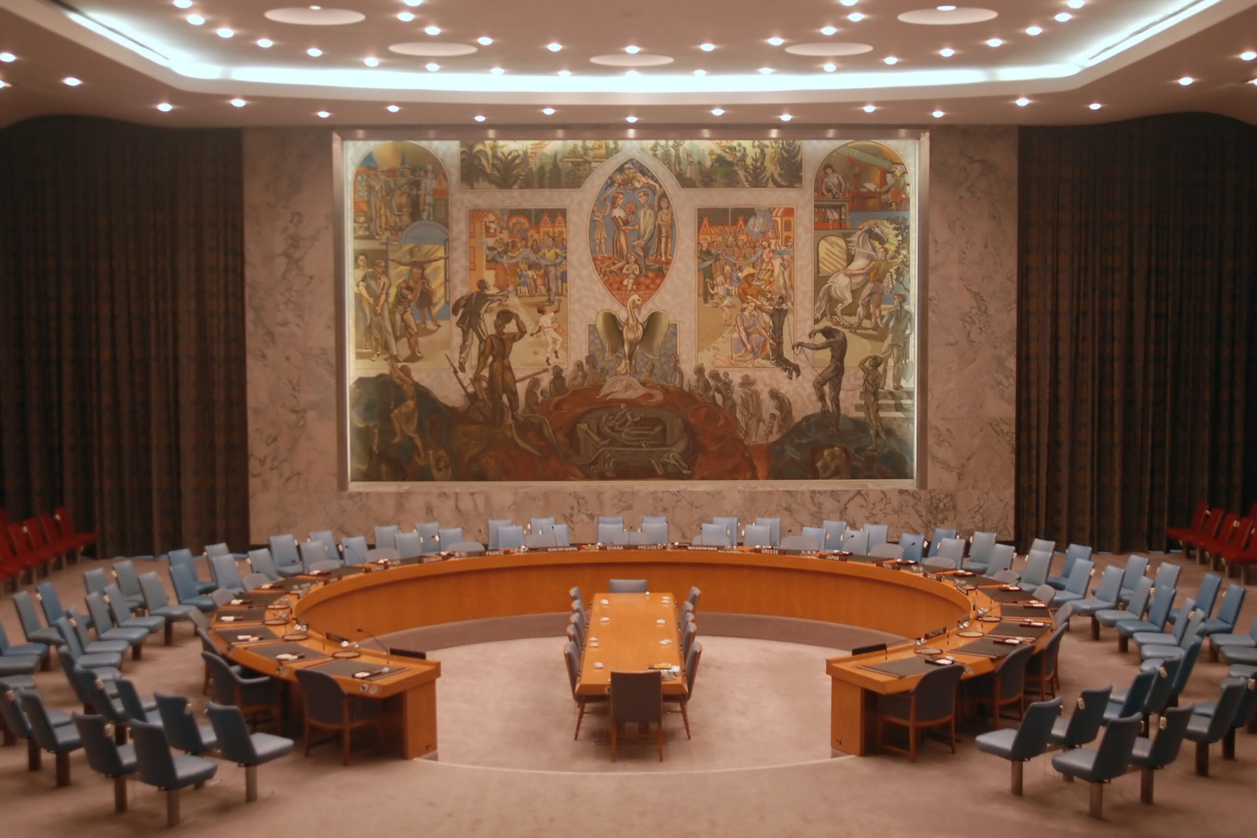 united nations main room, new york city