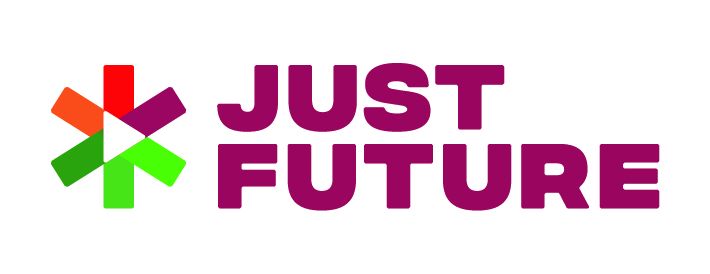 Just Future Logo with colorful symbol.