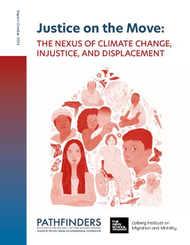 Front page of Justice on the Move: The Nexus of Climate Change, Injustice, and Displacement