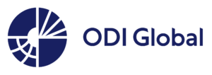 Blue ODI Global text next to a circle logo