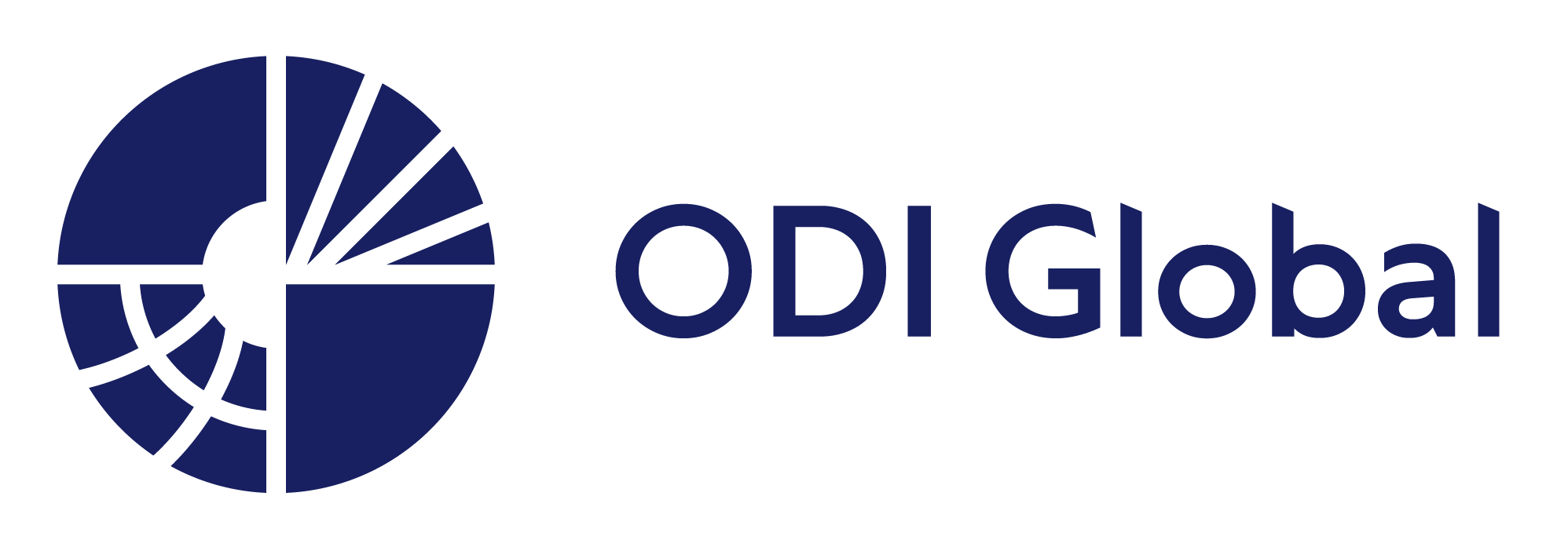 Blue ODI Global text next to a circle logo