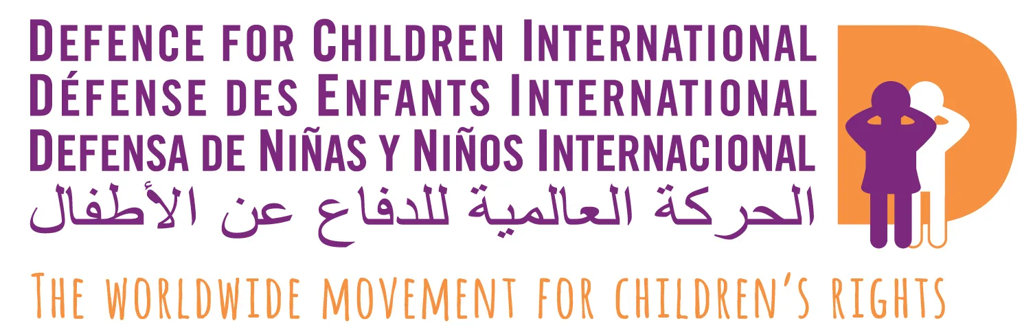 Logo for Defence for Children International.