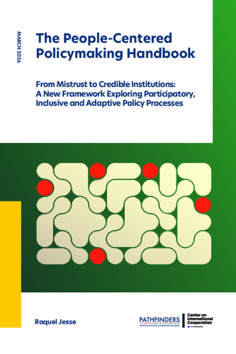 Front page of The People-Centered Policymaking Handbook