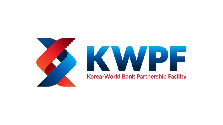 KWPF and Korea-World Bank Partnership Facility text next to an intertwined blue-red ribbon.
