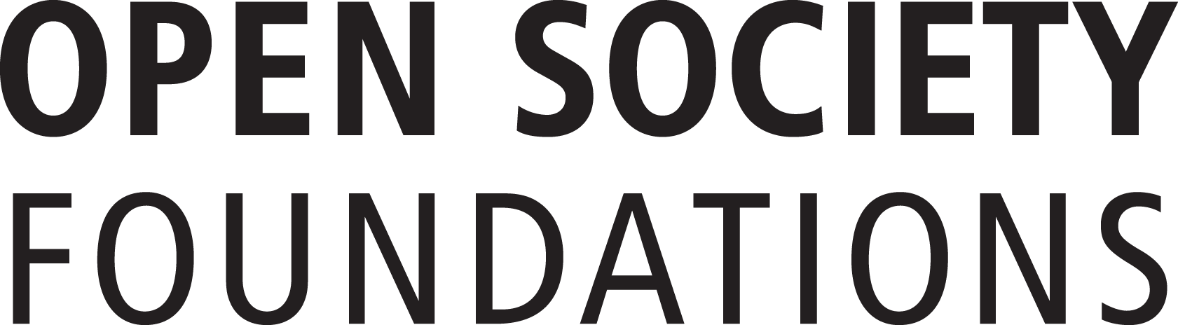 Text in black: Open Society Foundations